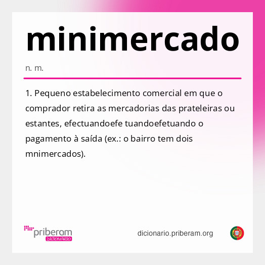 Significado de minimercado