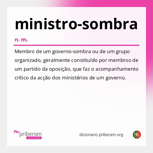 Significado de ministro-sombra