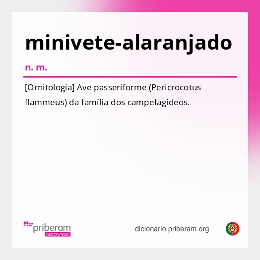 Significado de minivete-alaranjado