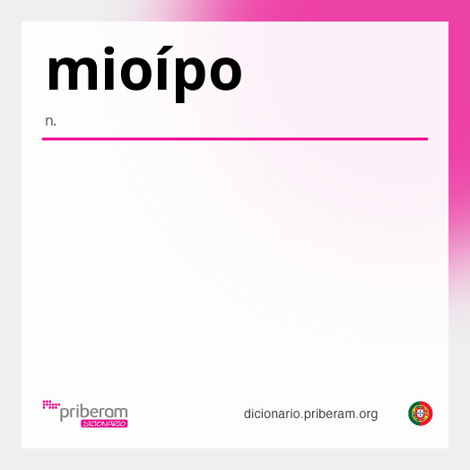 Significado de mioípo