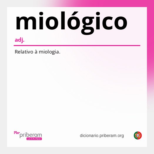 Significado de miológico
