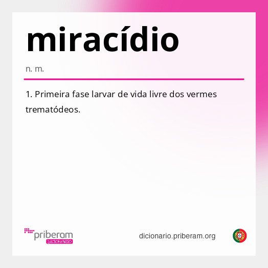 Significado de miracídio