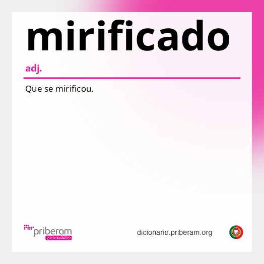 Significado de mirificado