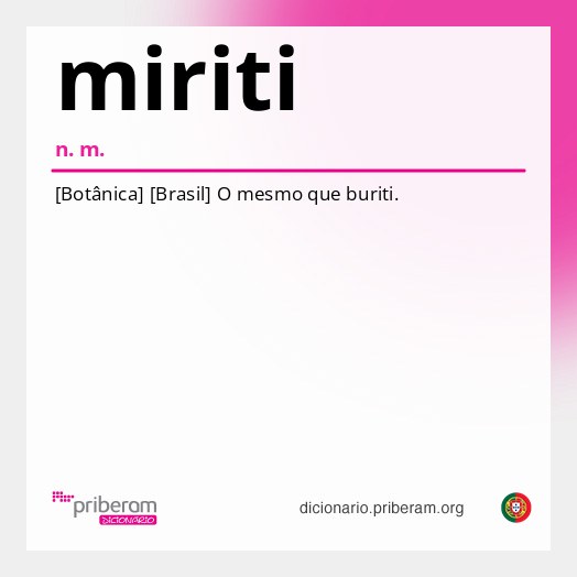 Significado de miriti