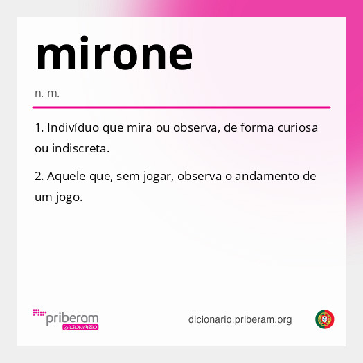 Significado de mirone
