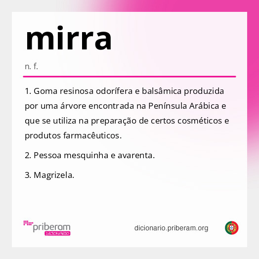 Significado de mirra