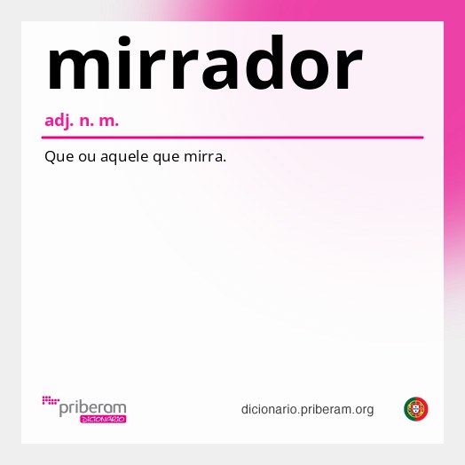 Significado de mirrador