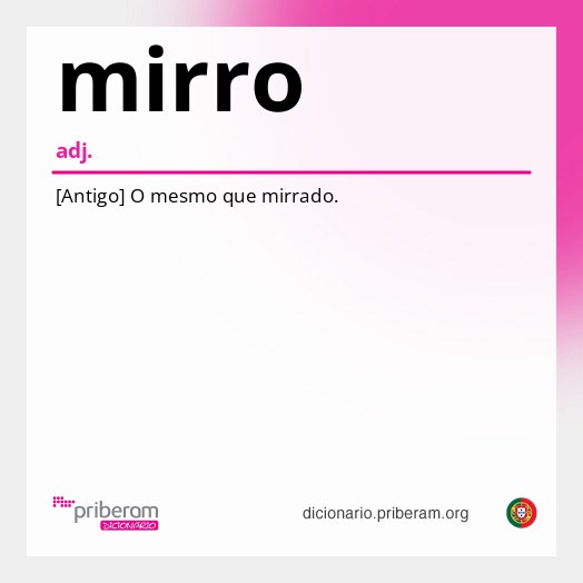 Significado de mirro