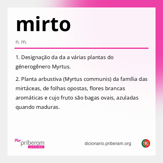 Significado de mirto