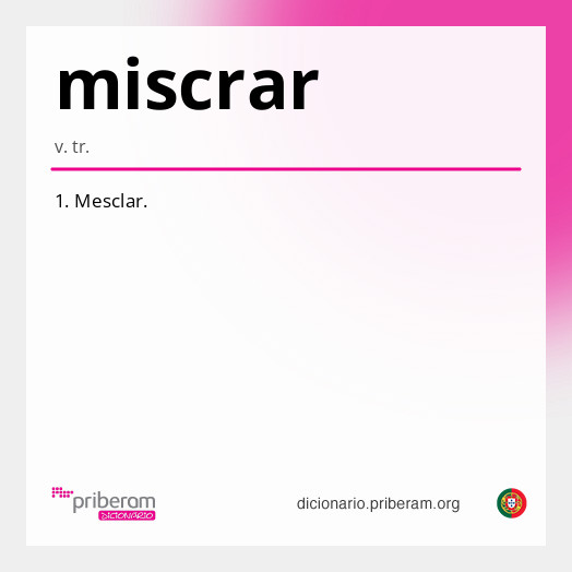 Significado de miscrar