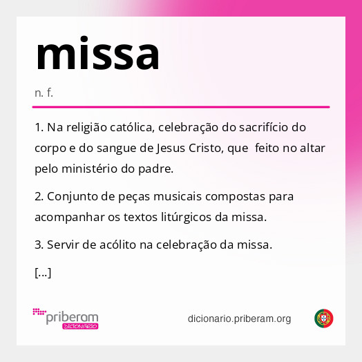 Significado de missa