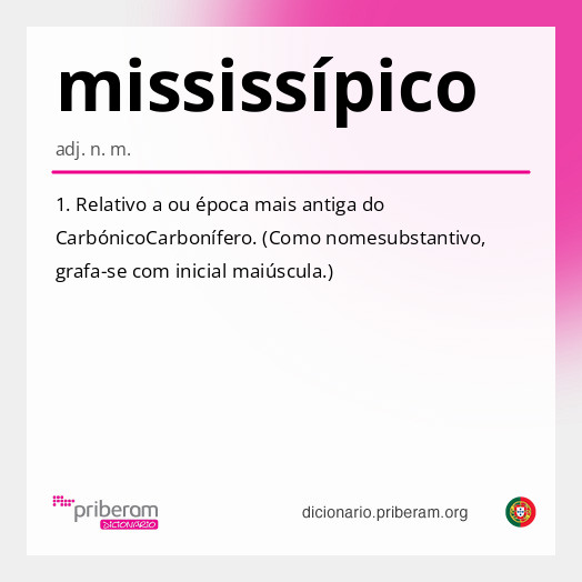 Significado de mississípico