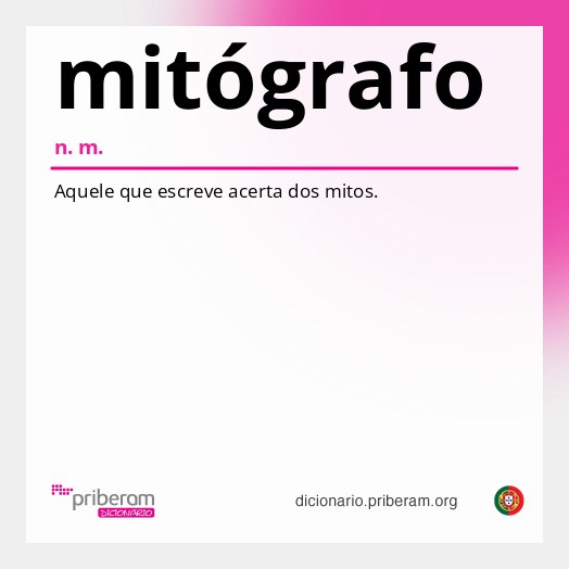 Significado de mitógrafo
