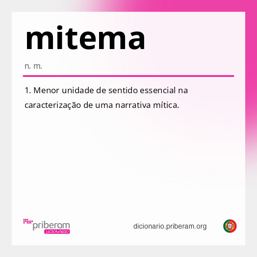 Significado de mitema