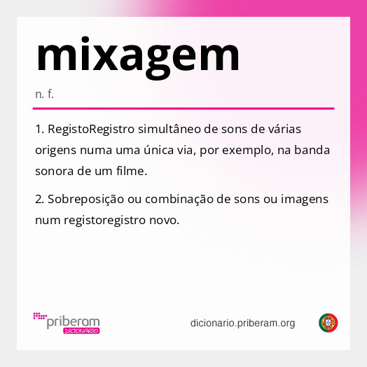 Significado de mixagem