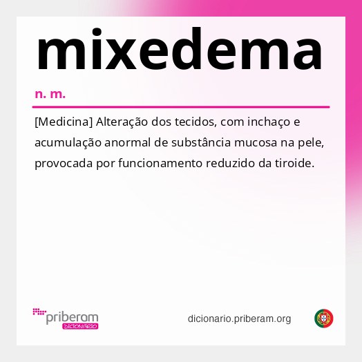 Significado de mixedema