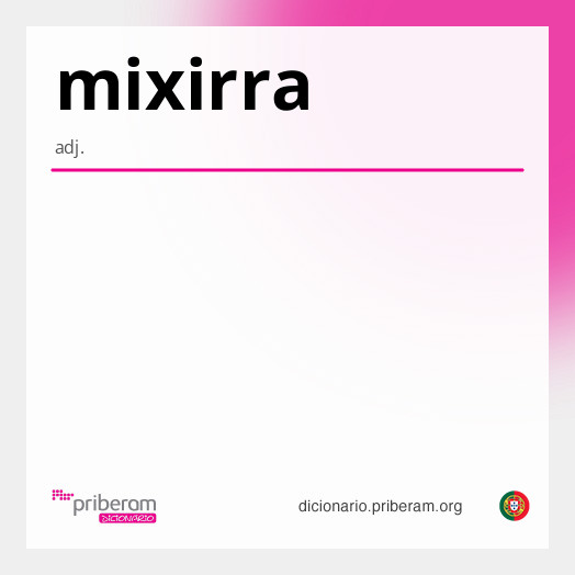 Significado de mixirra