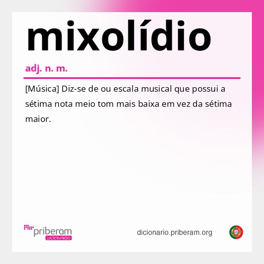 Significado de mixolídio