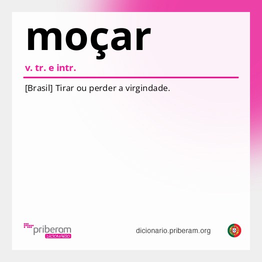 Significado de moçar