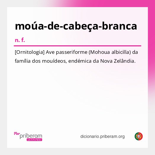 Significado de moúa-de-cabeça-branca