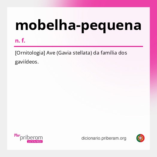 Significado de mobelha-pequena