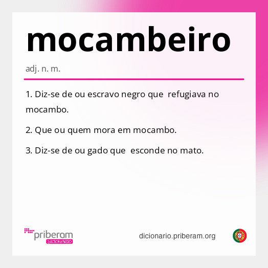 Significado de mocambeiro