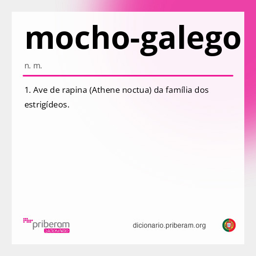 Significado de mocho-galego
