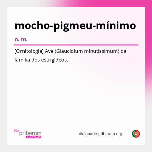 Significado de mocho-pigmeu-mínimo