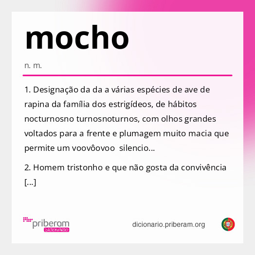 Significado de mocho