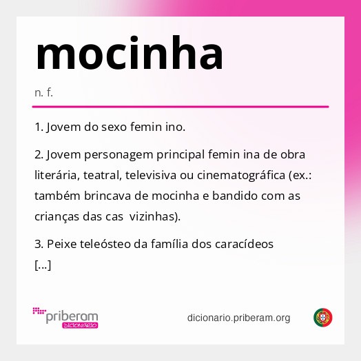 Significado de mocinha