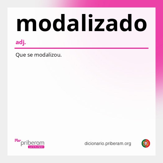 Significado de modalizado