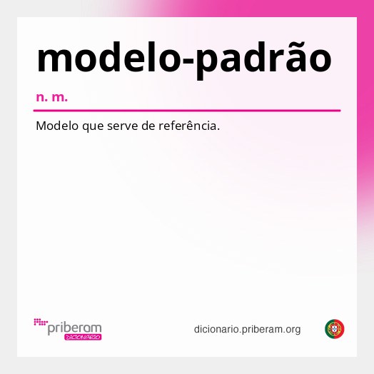 Significado de modelo-padrão