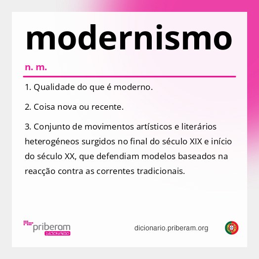 Significado de modernismo