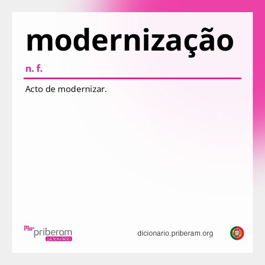 Significado de modernização