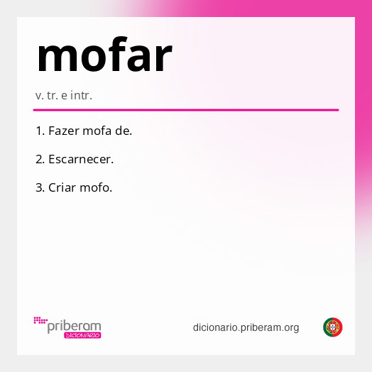 Significado de mofar