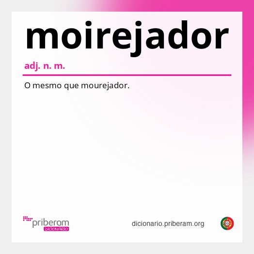 Significado de moirejador