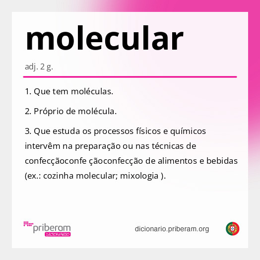 Significado de molecular