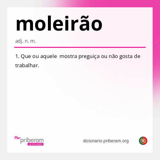 Significado de moleirão