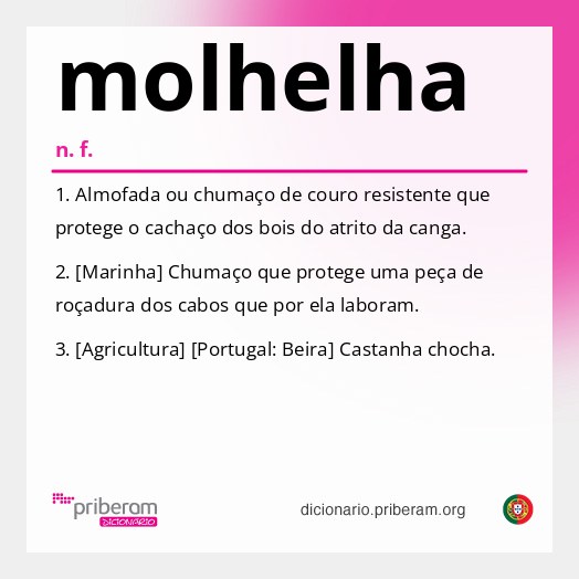 Significado de molhelha
