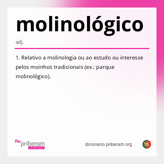 Significado de molinológico