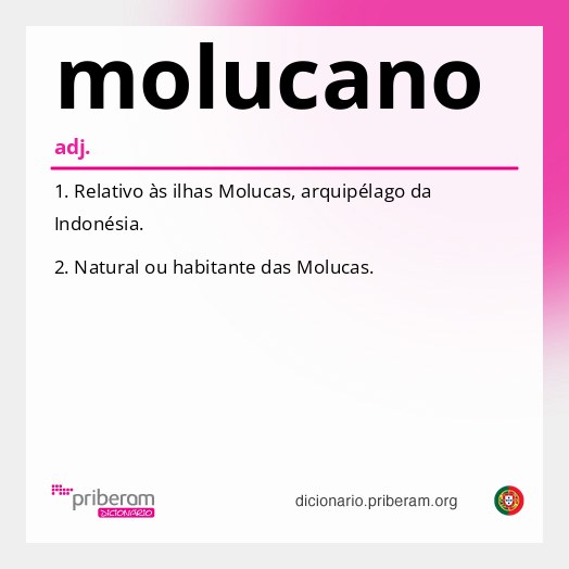 Significado de molucano