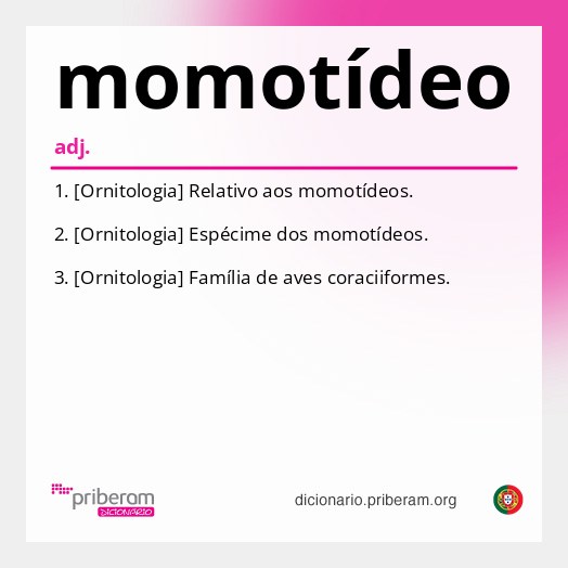 Significado de momotídeo