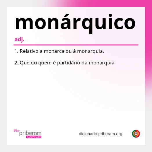 Significado de monárquico