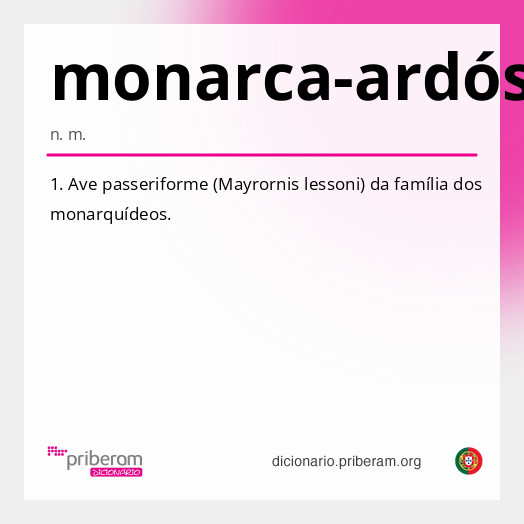 Significado de monarca-ardósia