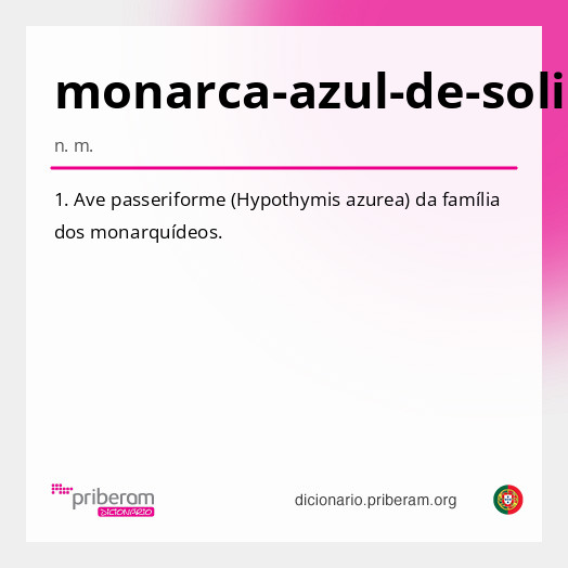 Significado de monarca-azul-de-solidéu