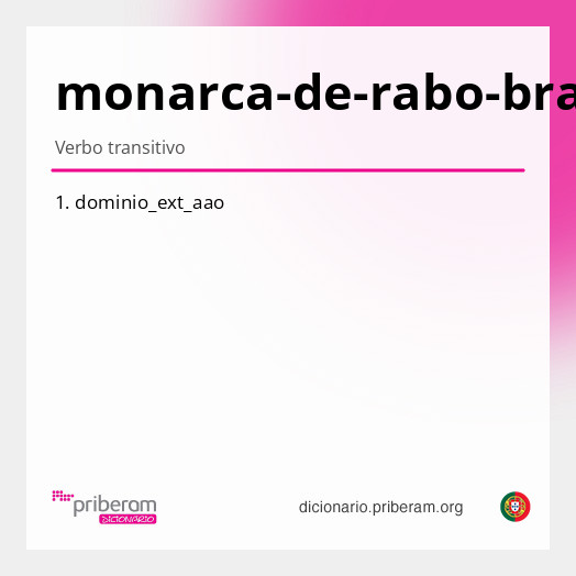 Significado de monarca-de-rabo-branco