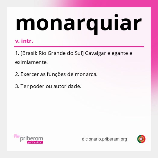Significado de monarquiar