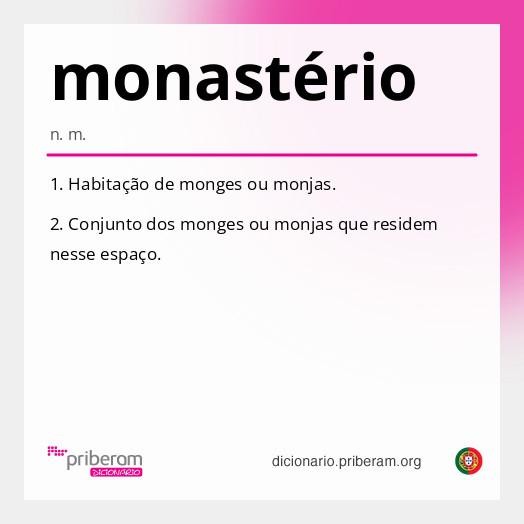 Significado de monastério