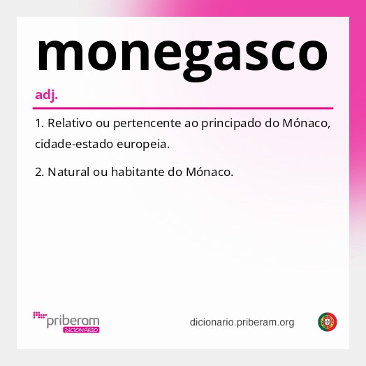 Significado de monegasco