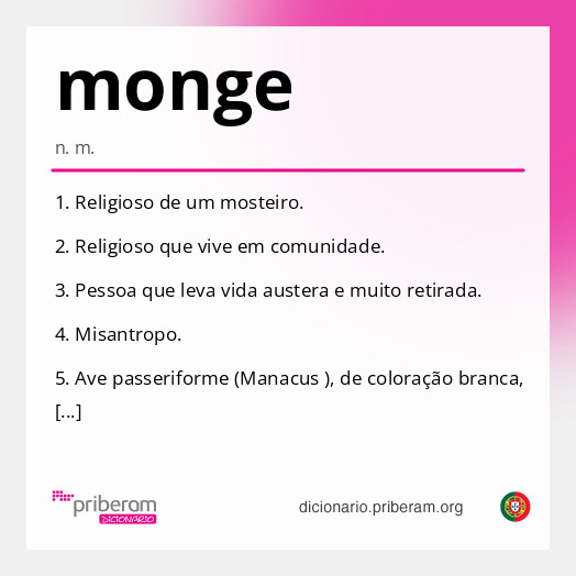 Significado de monge